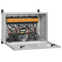 Commercial combiner box, Without fuses, without switch (10 MPPT, 2 Inputs / 1 Output per MPPT) PVC DC 2I 1O 10MPP SPD1R WM4 11
