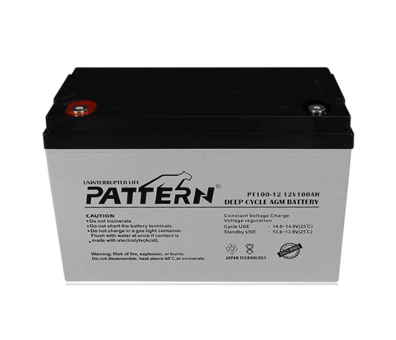 Pattern Deep Cycle AGM GEL Battery, 12V-100Ah